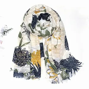 National wind beach towel warm scarf wild multi-purpose breathable gauze animal pattern tassel shawl