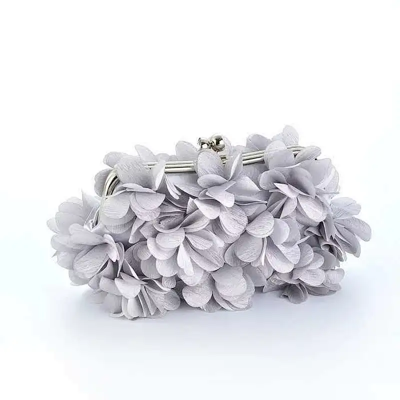 Luxury Style Flowers Evening Bag Ladies Elegant Clutch Bag Handbag