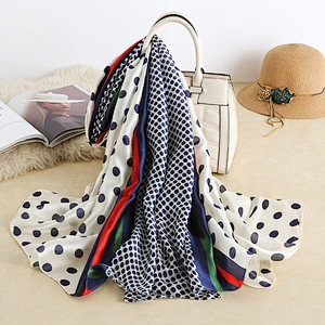 2020 Factory Direct Spring Summer Silk Satin Scarf Female Beach Sunscreen Silk Scarf Shawl