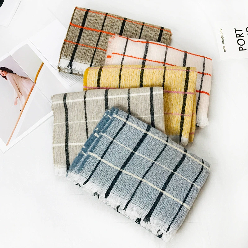 2020 Winter New Scarf Korean Version Thickening Student British Couple Scarves Wholesale
