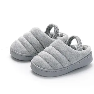 2020 autumn winter new candy color children's cotton slippers indoor outdoor home shoes for boys girls