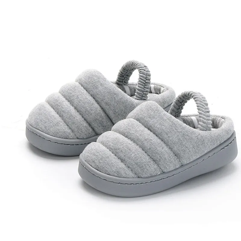 2020 autumn winter new candy color children's cotton slippers indoor outdoor home shoes for boys girls