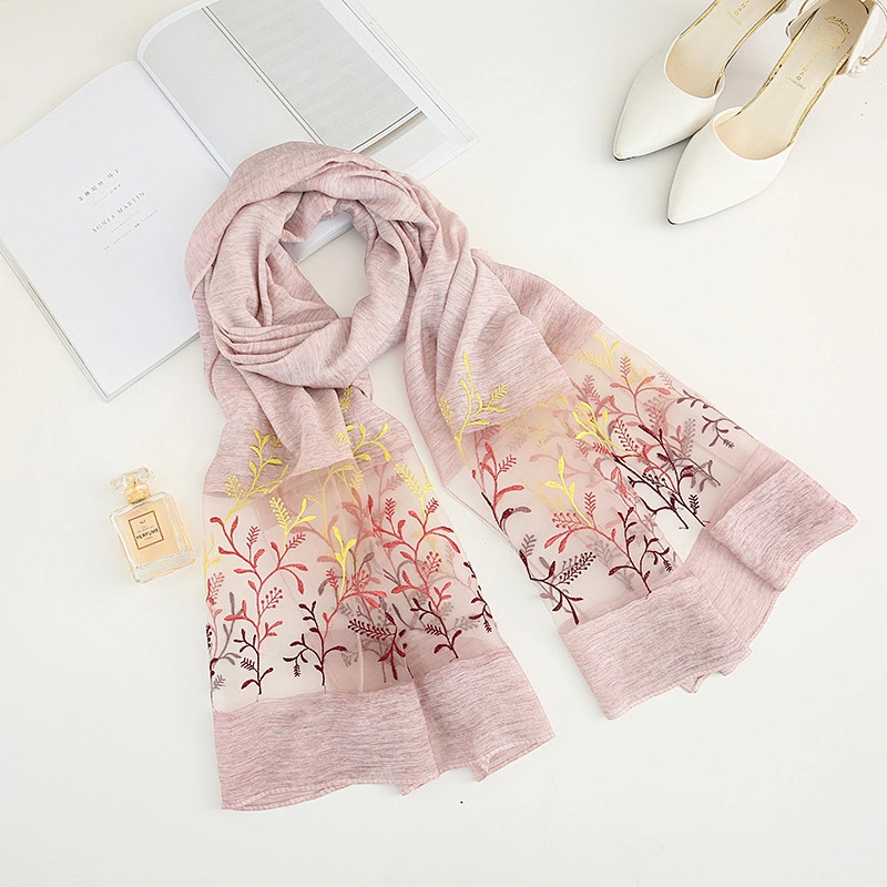 2020 summer shade beach towel shawl sunscreen scarf ladies fashion hollow printed gauze