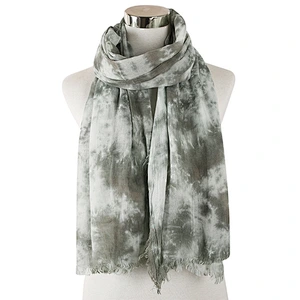 2020 New Autumn Winter Cotton Striped Handmade Tie-Dye Scarf Retro Cotton And Linen Scarf Sunscreen Shawl