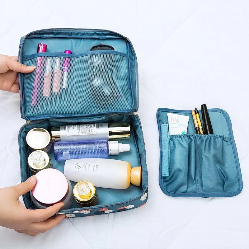 Wholesale Multifunctional Foldable Travel Wash Bag Travel Hanging Bag Travel Cosmetic Bag For Women
