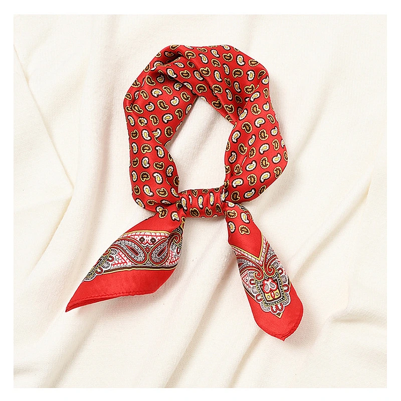 Korean Style 53x53cm Small Square Scarf Wild Professional Flight Attendant Small Scarf Decorative Bandana Scarf