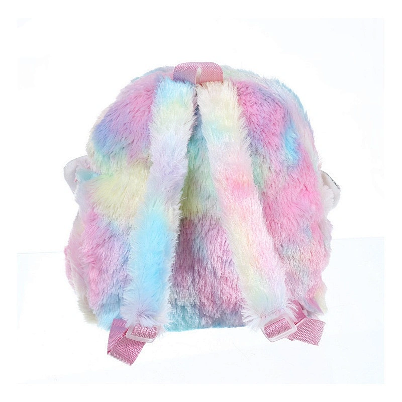 12 Inches Children Cute Unicorn Cartoon Plush Backpack Girl Leisure Travel Bag Kids Toddler Plush Backpack