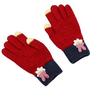 Cartoon Winter Boys Girls Gloves Bunny Finger Children Warm Gloves Fashion Color Matching Gloves