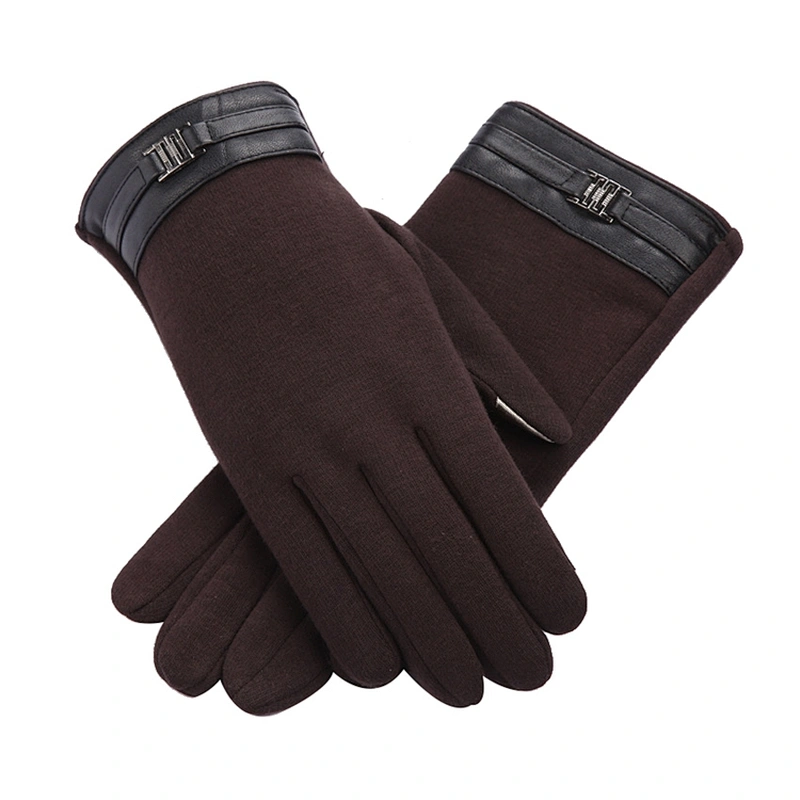 Factory Wholesale Touch Screen Business Gloves Men'S Winter Classic Outdoor Warmth Men'S Driving Plus Velvet Gloves