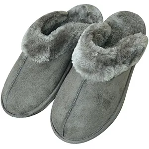 Soft Warm Winter Plush Shoes Fur Suede Slip-Resistant Indoor & Outdoor Slippers Soft Shoes