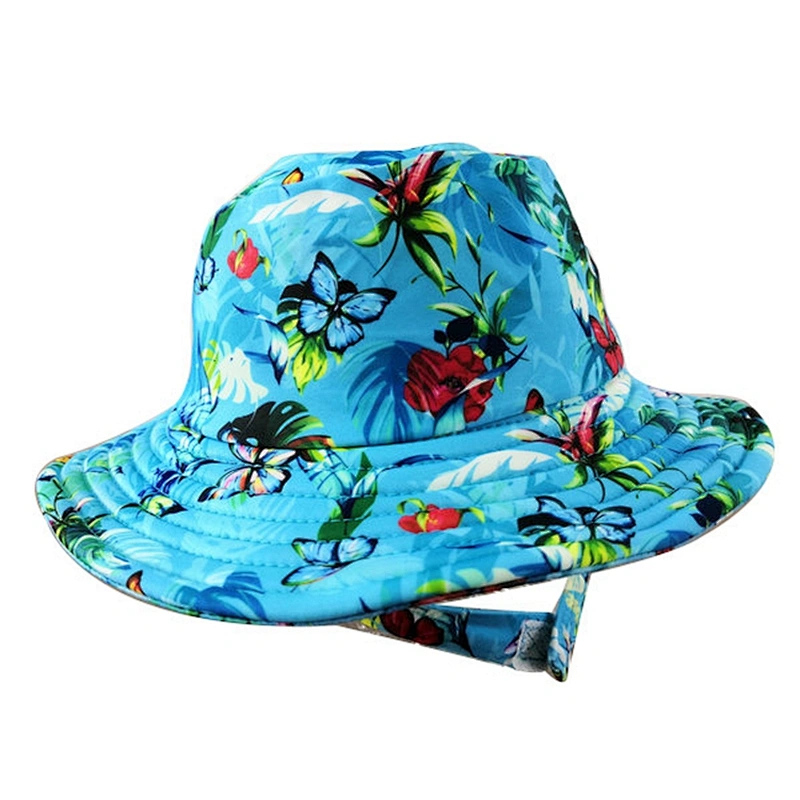 New Design Custom Logo Wholesale 100% Polyester Personalized Service Kids Summer Bucket Hat