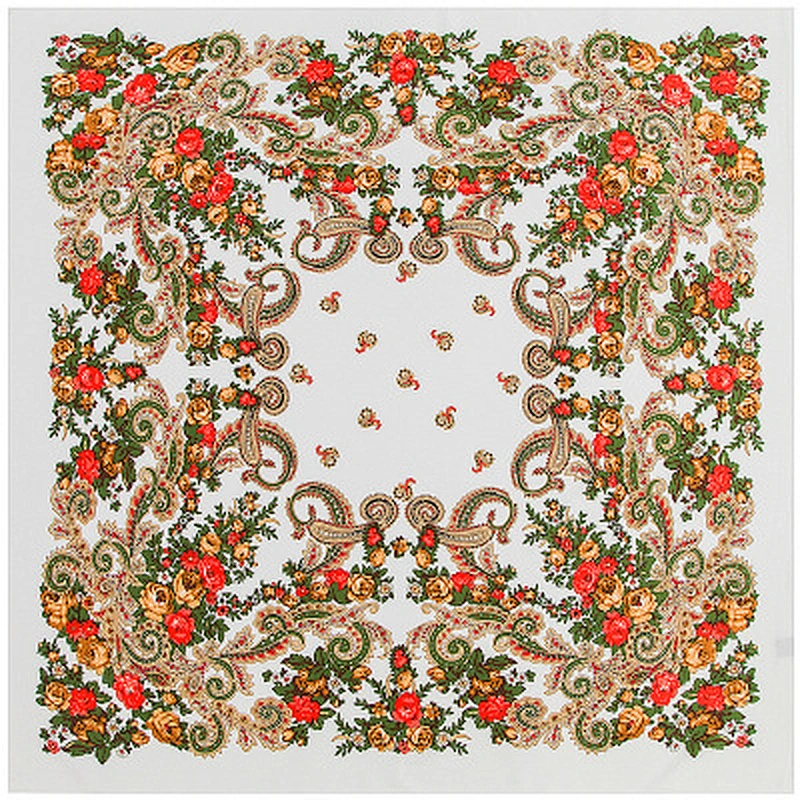 Bohemian small cashew travel simulation silk sunscreen scarf silk jersey shawl scarf summer