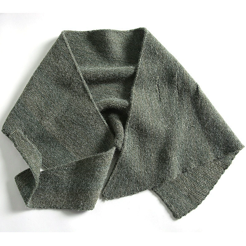 2021 Autumn Winter Plain Color New Ladies Triangle Small Scarf Perforated Hollow Shawl Scarf