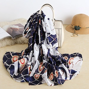2020 Factory Direct Spring Summer Silk Satin Scarf Female Beach Sunscreen Silk Scarf Shawl