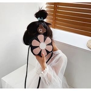 2020 New Spring Fashion Single-Shoulder Mini Hand Bag Girl Pu Leather Children School Flower Cross Body Bag