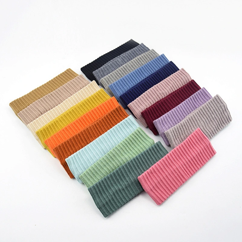 Euramerican Stretch Vertical Knit Woolen Headband Parent-Child Hairband Sports Yoga Hair Accessories Hair Band