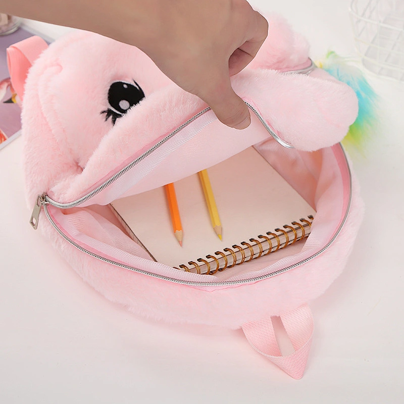 2020 Unicorn Plush Cartoon School Bag Animal Soft Stuffed Plush Backpack Bag For Children Toy