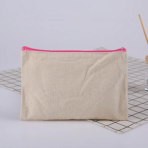 Canvas Blank Painting Advertisement Convenient Style Various Pen Bags Pencil Bag Custom Pencil Bag