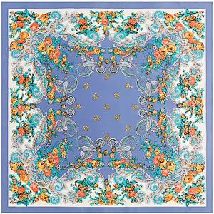 Bohemian small cashew travel simulation silk sunscreen scarf silk jersey shawl scarf summer