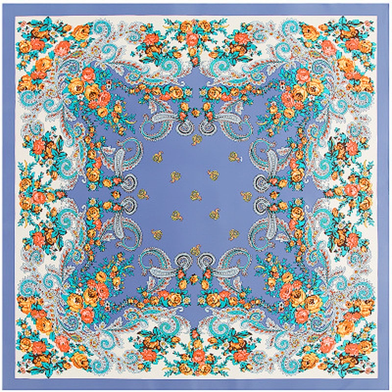 Bohemian small cashew travel simulation silk sunscreen scarf silk jersey shawl scarf summer