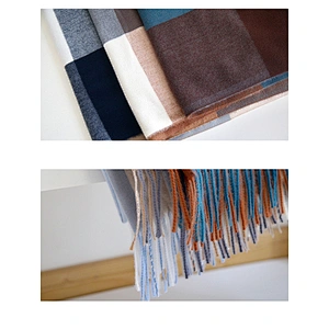2020 New Scarf Women Autumn Winter Thick Warmth Cashmere Large Plaid Scarf Women Winter Shawl Western Style Scarf