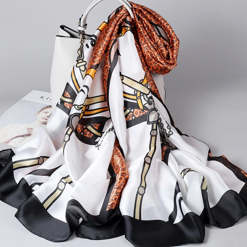 Wholesale 2020 Spring Summer Silk Scarf Women Thin Shawl Outer Wear Korean Style Wild Scarf