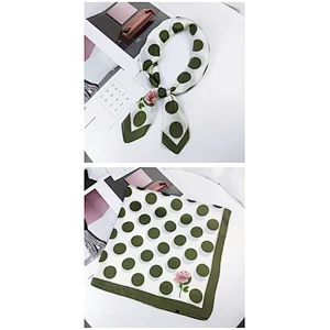 New wave polka dot small square female spring and summer wild decoration literary small square scarf