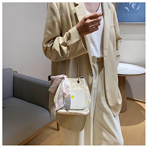 Wholesale 2020 Summer Custom Rattan Bag Woven Straw Bag Female Seaside Vacation Beach Small Bag