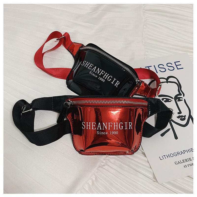 Customization Women Waterproof Laser Wide Belt Waist Pack Transparent Outdoor Fanny Pack