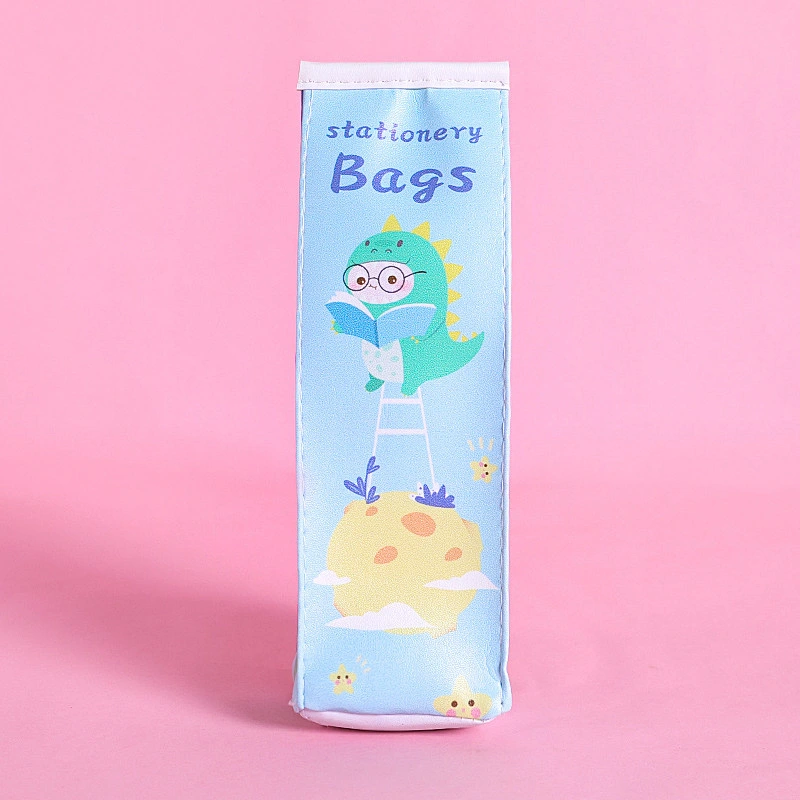 Creative Milk Pencil Case Student Small Fresh Dinosaur Pencil Case Multifunction Portable Pencil Case