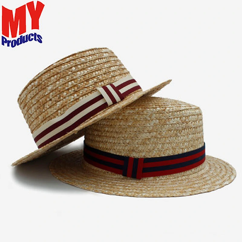 New Fashion Brown Panama Hats Outdoor Protection Sun Wide Brim Floppy Brim Hat Floppy Raffia Straw Hat