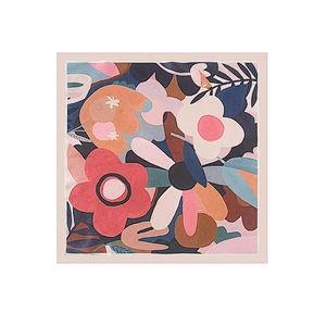Spring Silk Scarf Women Elegant Korean Floral Scarf Fashion Turban Summer Thin Decorative Square Scarf