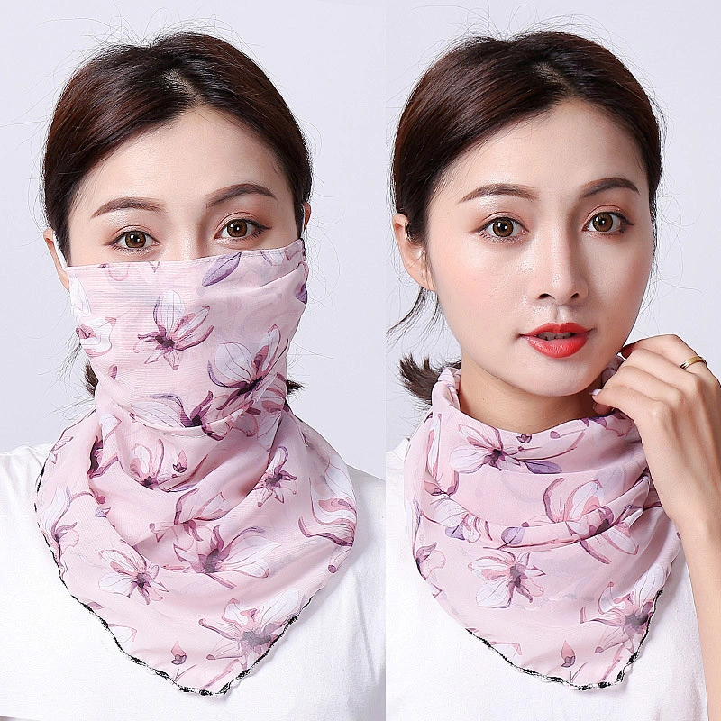 Wholesale Custom Printing Neck Gaiter Face Scarf Bandana With Adjustable Ear Loops For Women
