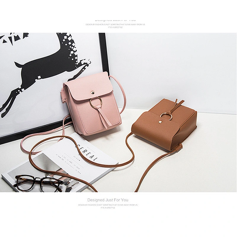 New Women Buckle Casual Small Square Bag Shoulder Messenger Mobile Phone Bag Wholesale Women Hand Bags