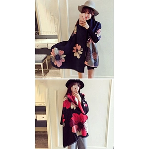 Autumn Winter New Cashmere Scarf Women Thick Shawl Keep Warm Wild Double-Sided Dual-Use Jacquard Scarves
