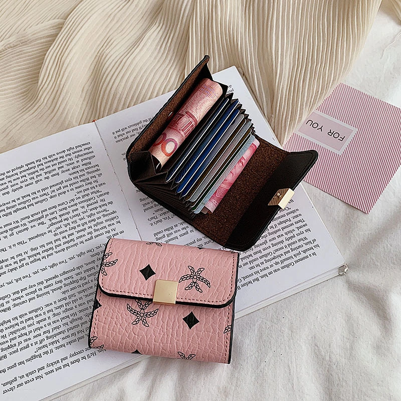 2020 New Organ Card Holder Ladies Fashion Multi-Card Position Business Card Holder Zipper Coin Purse Bag