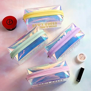 New Creative Laser Make Up Bag Cosmetic Storage Travel Cosmetic Bag Makeup Pouch Brush Zipper Bag