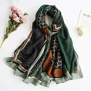 Fashion All-Match Graffiti Printing Women'S Shawl Scarf Can Be Customized