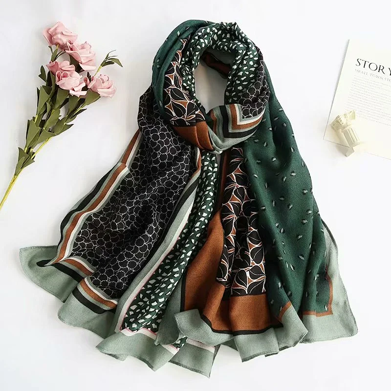 Fashion All-Match Graffiti Printing Women'S Shawl Scarf Can Be Customized