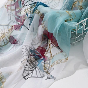 Wholesale new simulation silk scarf summer thin ice silk sunscreen shawl beach towel long scarf