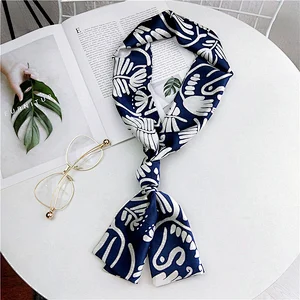 Custom Printed Spring Autumn Versatile Double-Sided Decorative Fashion Small Silk Scarves