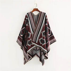 2020 Factory Direct Thick European American Style Cross Diamond Geometric Pattern Cashmere Big Shawl