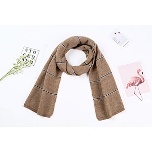Lovers Style Korean Winter Men Women Knitted Clip Color Versatile Simple Woolen Scarf
