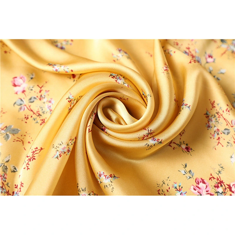 Spring and summer new fashion female scarves wild small floral printed scarves simulation silk satin square scarf