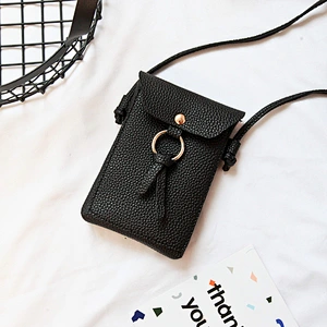 2020 New Ladies Mobile Phone Bag Solid Color Small Fresh Buckle Shoulder Bag Ladies Diagonal Handbag