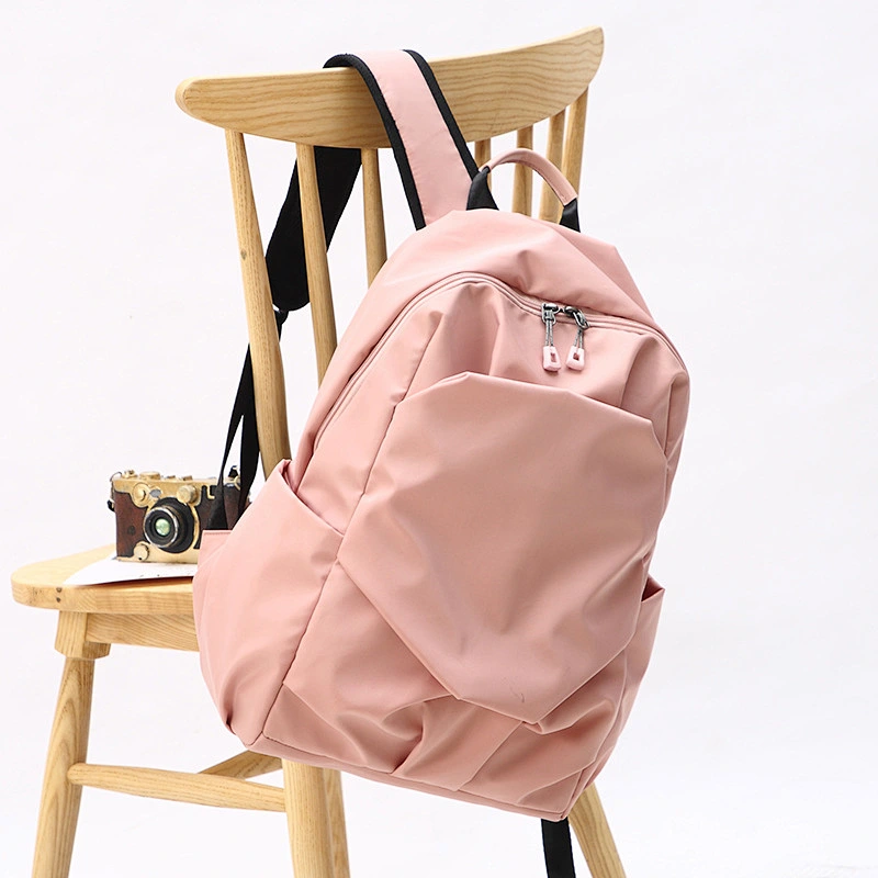 Travel Backpack Casual Oxford Spinning Backpack Laptop Bag Black Pink Personalized Fashion Bag