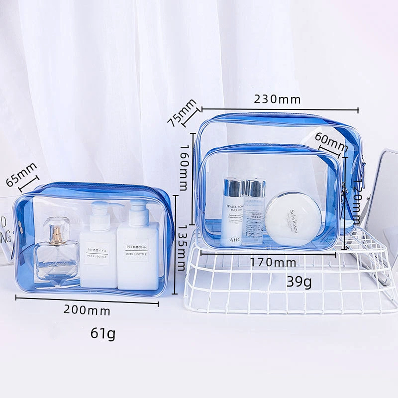 Pvc Cosmetic Bag Transparent Waterproof 2020 New Large-Capacity Portable Travel Separate Packaging Wash Storage Bag