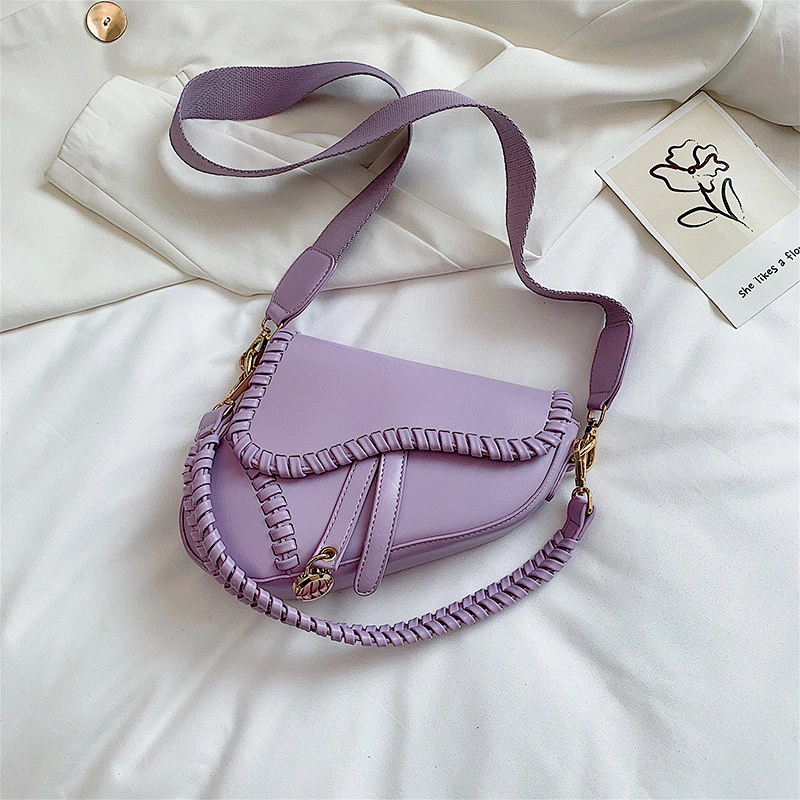 Women's high quality double strap PU leather shoulder bag 2021 fashion shoulder bag women's saddle bag