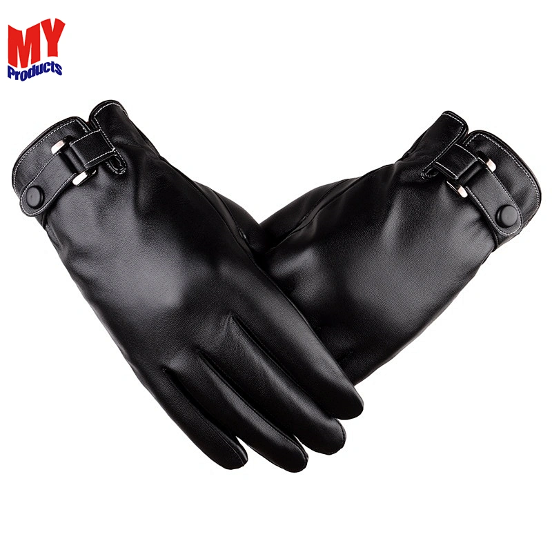 outdoor PU Leather Mens Driving touch screen wholesale fashion winter mens leather gloves
