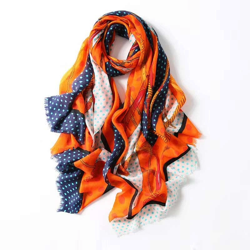 New fashion silk big square scarf printed cashmere silk scarf all-match decorative scarf women